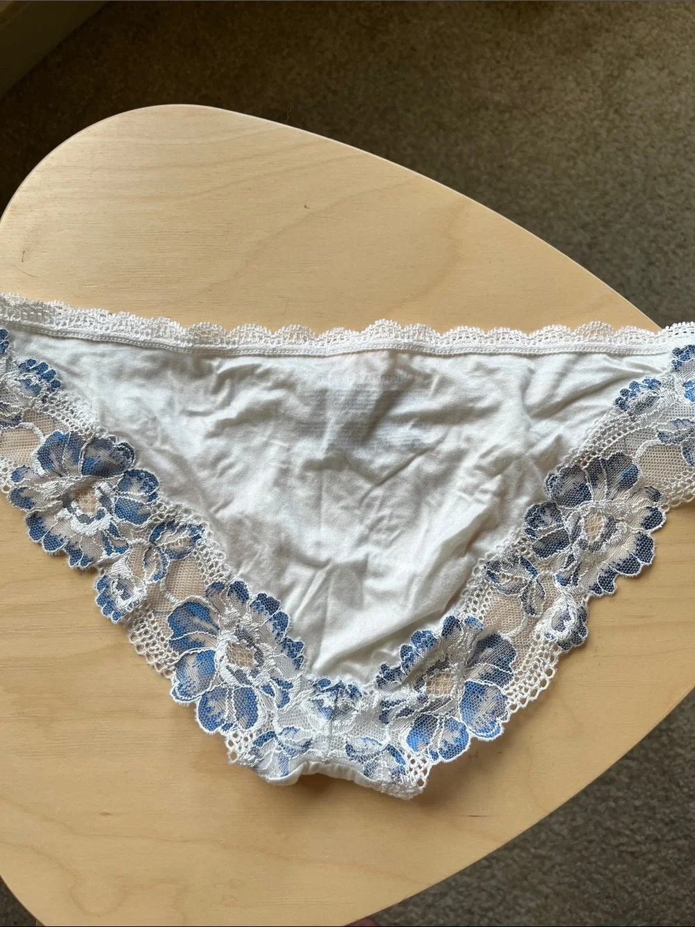 Victorias Secret blue and white Floral Bra matching set